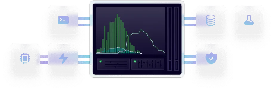 A visual displaying various components being composed to improve performance.